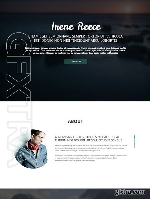 Responsive Portfolio with Parallax Template