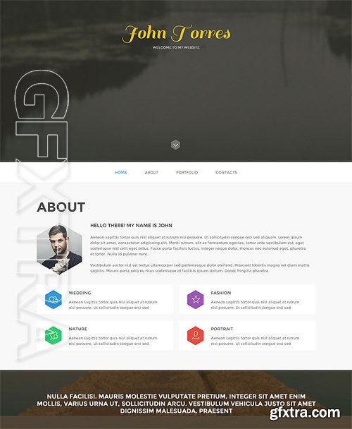 Simple Portfolio One Page Template