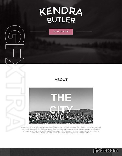 Studio Portfolio One Page Template