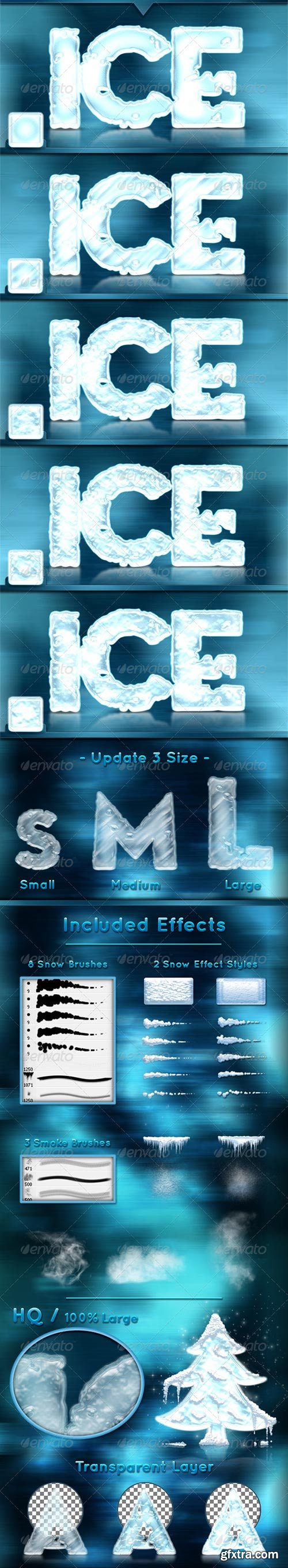 GraphicRiver - 3D Ice Cool, Freeze & Snow Effects Styles