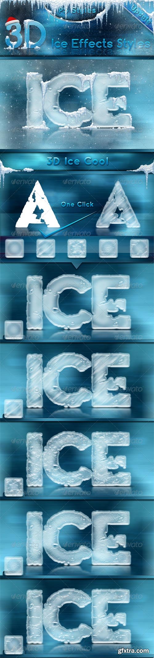 GraphicRiver - 3D Ice Cool, Freeze & Snow Effects Styles