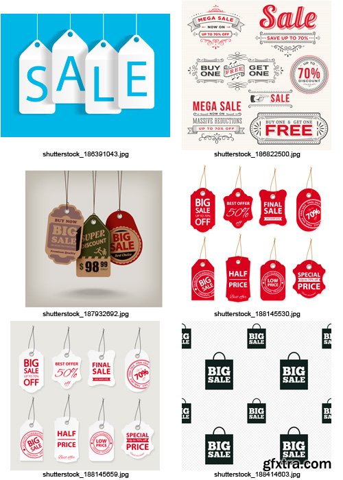 Amazing SS - Sale Tags 6, 25xEPS