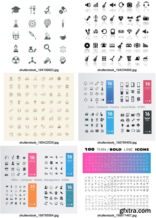 Amazing SS - Simple Icons 4, 25xEPS