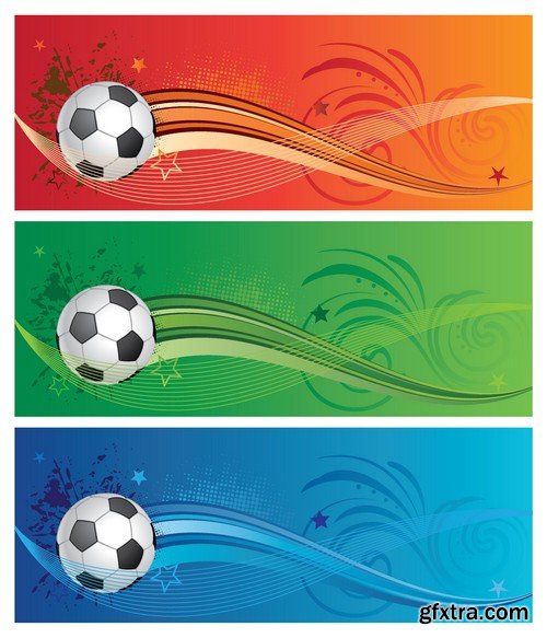 Stock Vectors - Football, soccer 4, 47xEPS