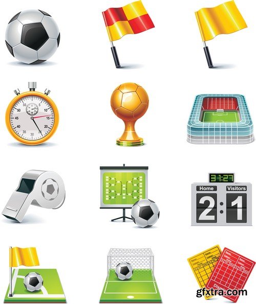 Stock Vectors - Football, soccer 4, 47xEPS