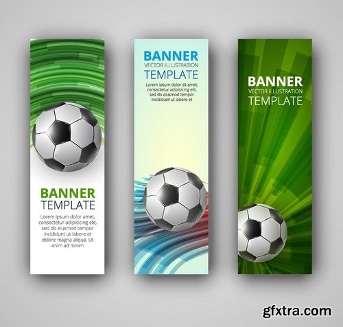 Stock Vectors - Football, soccer 3, 45xEPS