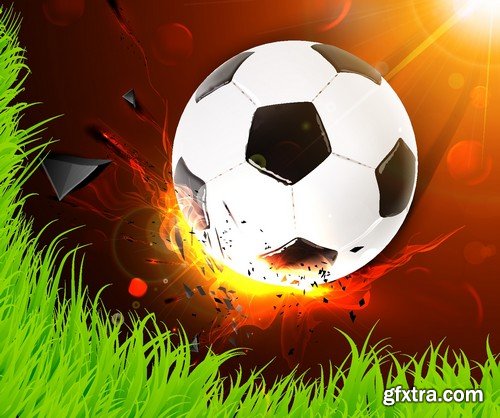 Stock Vectors - Football, soccer 3, 45xEPS