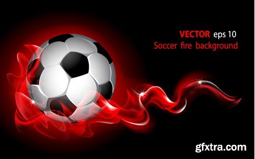 Stock Vectors - Football, soccer 3, 45xEPS