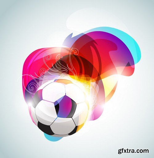 Stock Vectors - Football, soccer 3, 45xEPS