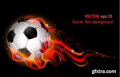 Stock Vectors - Football, soccer 3, 45xEPS