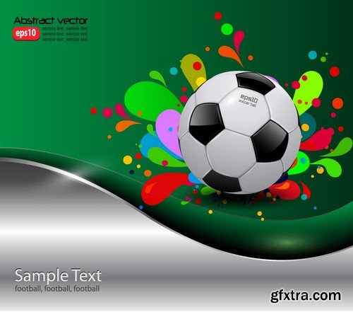 Stock Vectors - Football, soccer 3, 45xEPS