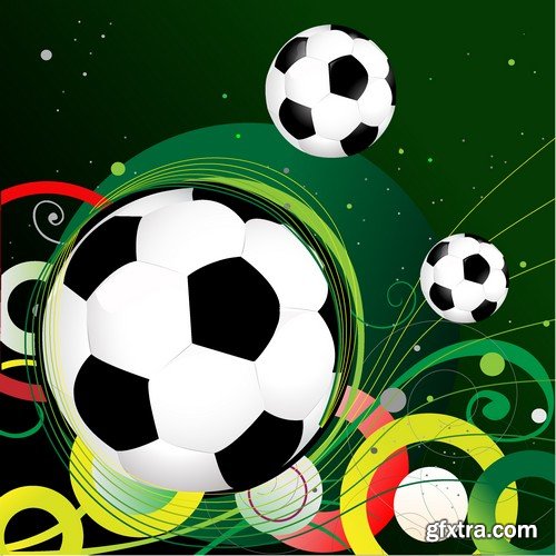 Stock Vectors - Football, soccer 3, 45xEPS