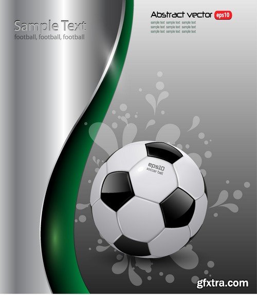 Stock Vectors - Football, soccer 3, 45xEPS