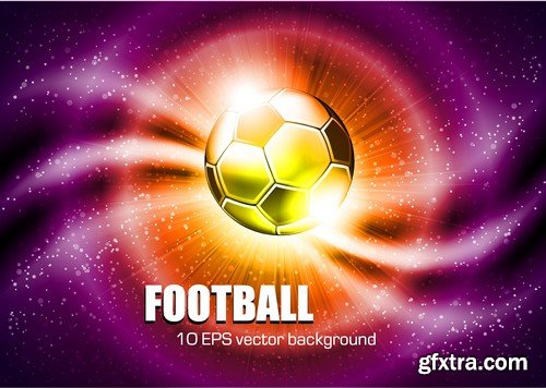 Stock Vectors - Football, soccer 3, 45xEPS