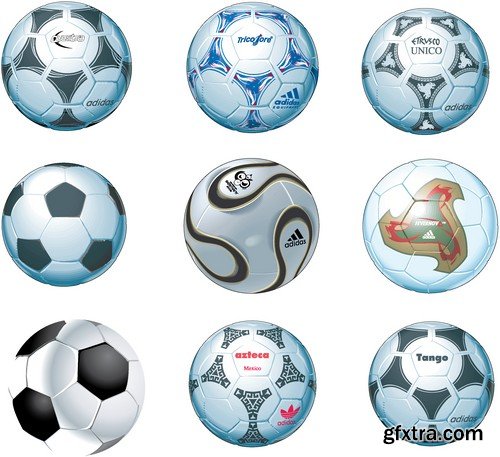 Stock Vectors - Football, soccer 3, 45xEPS