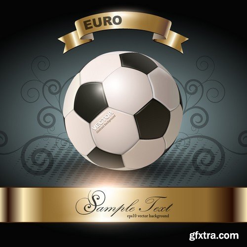 Stock Vectors - Football, soccer 3, 45xEPS