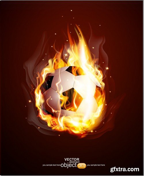 Stock Vectors - Football, soccer 3, 45xEPS