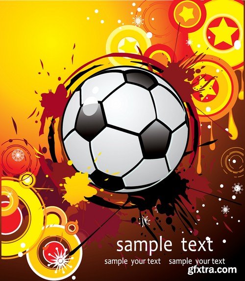 Stock Vectors - Football, soccer 3, 45xEPS