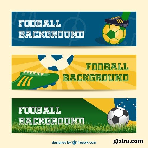 Stock Vectors - Football, soccer 3, 45xEPS