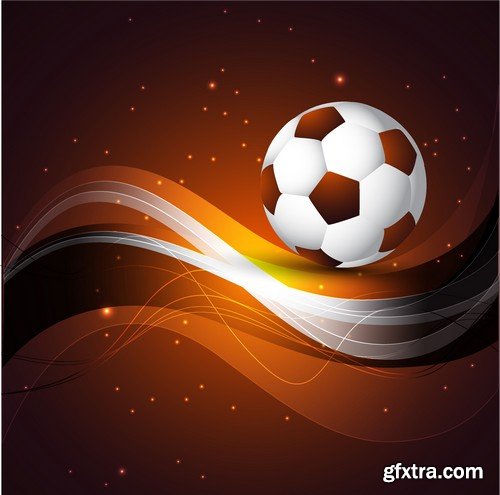 Stock Vectors - Football, soccer 3, 45xEPS