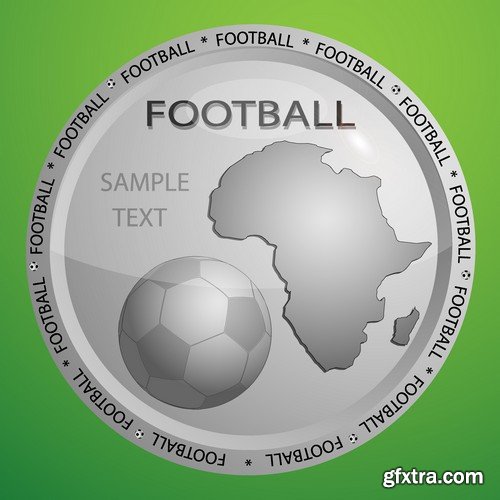 Stock Vectors - Football, soccer 3, 45xEPS