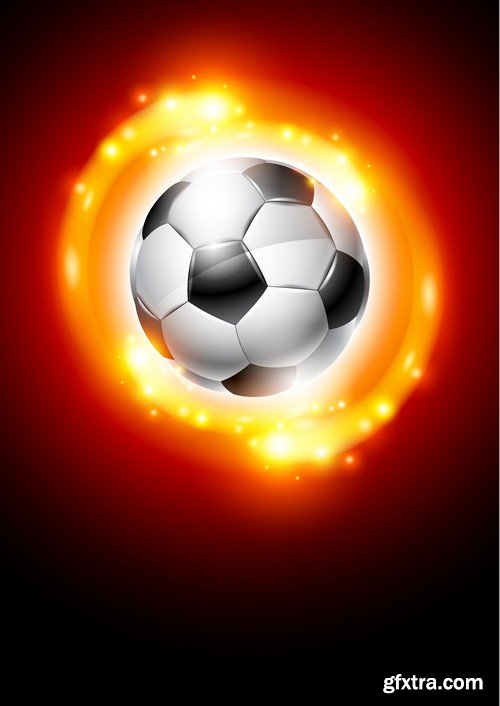 Stock Vectors - Football, soccer 3, 45xEPS