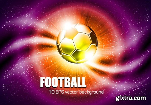 Stock Vectors - Football, soccer 3, 45xEPS