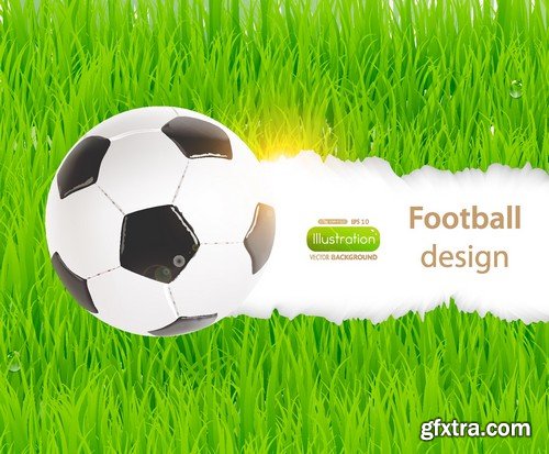 Stock Vectors - Football, soccer 3, 45xEPS