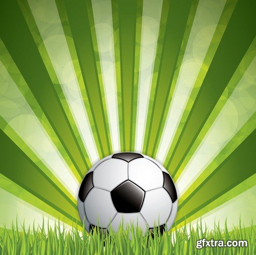 Stock Vectors - Football, soccer 5, 40xEPS