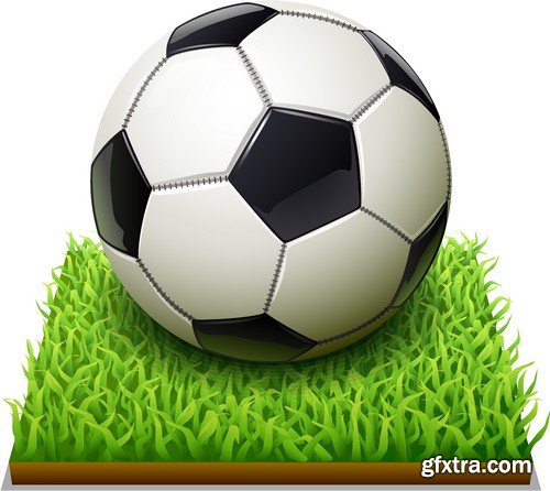 Stock Vectors - Football, soccer 5, 40xEPS