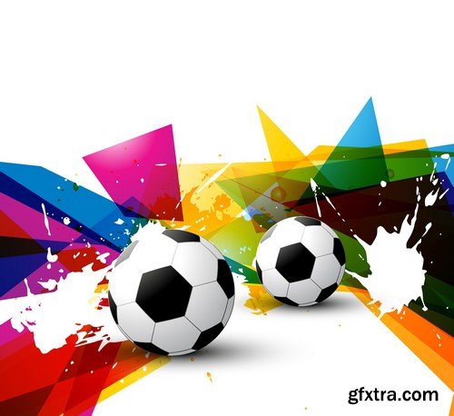 Stock Vectors - Football, soccer 5, 40xEPS