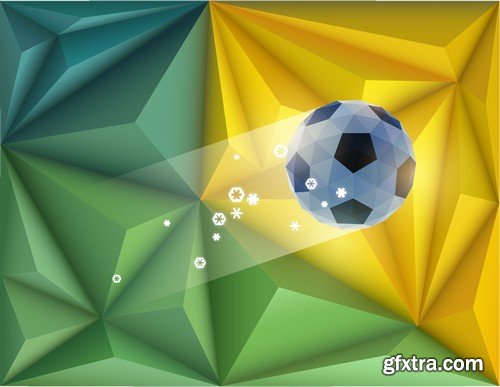 Stock Vectors - Football, soccer 5, 40xEPS