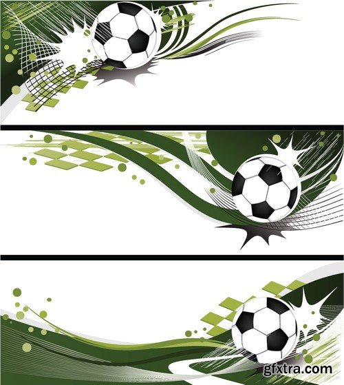 Stock Vectors - Football, soccer 5, 40xEPS