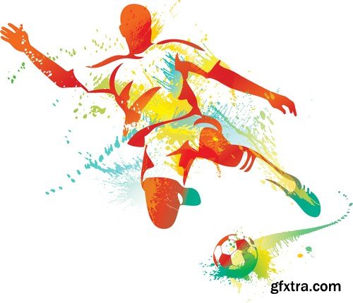 Stock Vectors - Football, soccer 5, 40xEPS