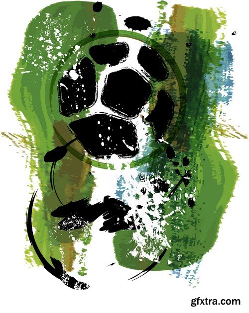 Stock Vectors - Football, soccer 5, 40xEPS