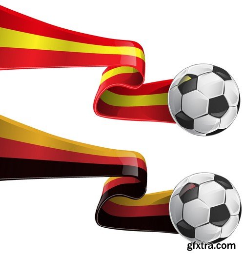 Stock Vectors - Football, soccer 5, 40xEPS