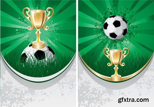 Stock Vectors - Football, soccer 5, 40xEPS