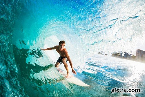 Stock Photos - Surfer, 25xJPG