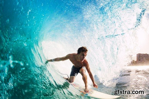 Stock Photos - Surfer, 25xJPG