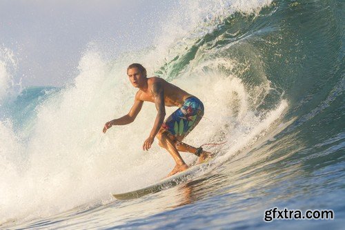 Stock Photos - Surfer, 25xJPG