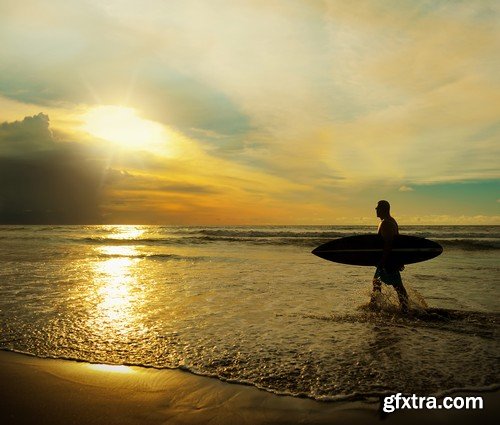 Stock Photos - Surfer, 25xJPG