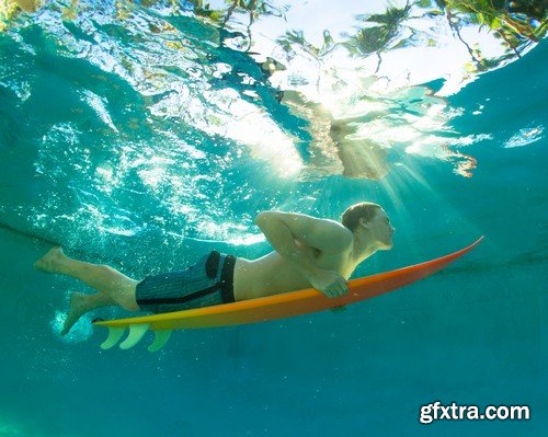 Stock Photos - Surfer, 25xJPG