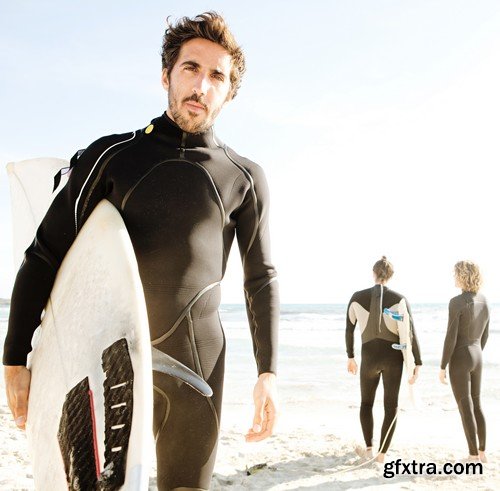 Stock Photos - Surfer, 25xJPG