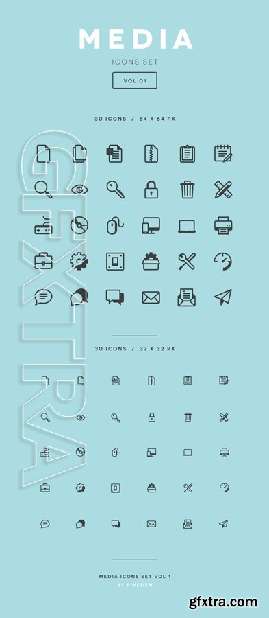 Media Icon Set Vol1