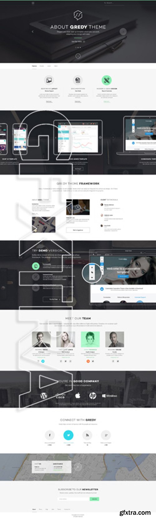 Gredy Psd Startup Template