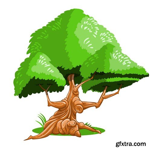 Stock Vectors - Tree 2, 25xEPS