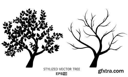 Stock Vectors - Tree 2, 25xEPS