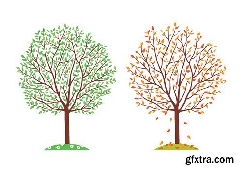 Stock Vectors - Tree 2, 25xEPS