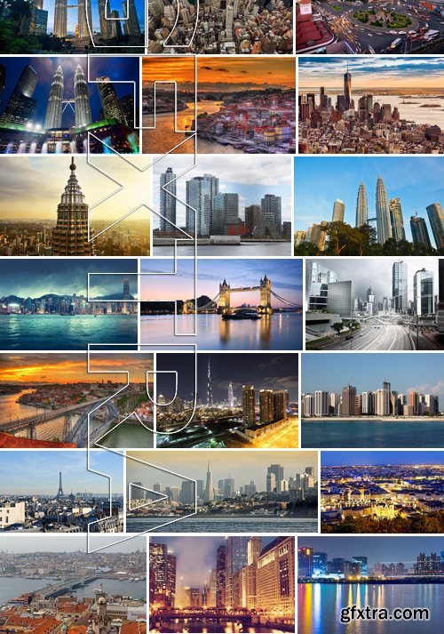 Stock Photos - World Cities 11, 25xJPG