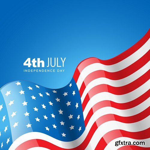 Independence Day - 4th of July, 25xEPS